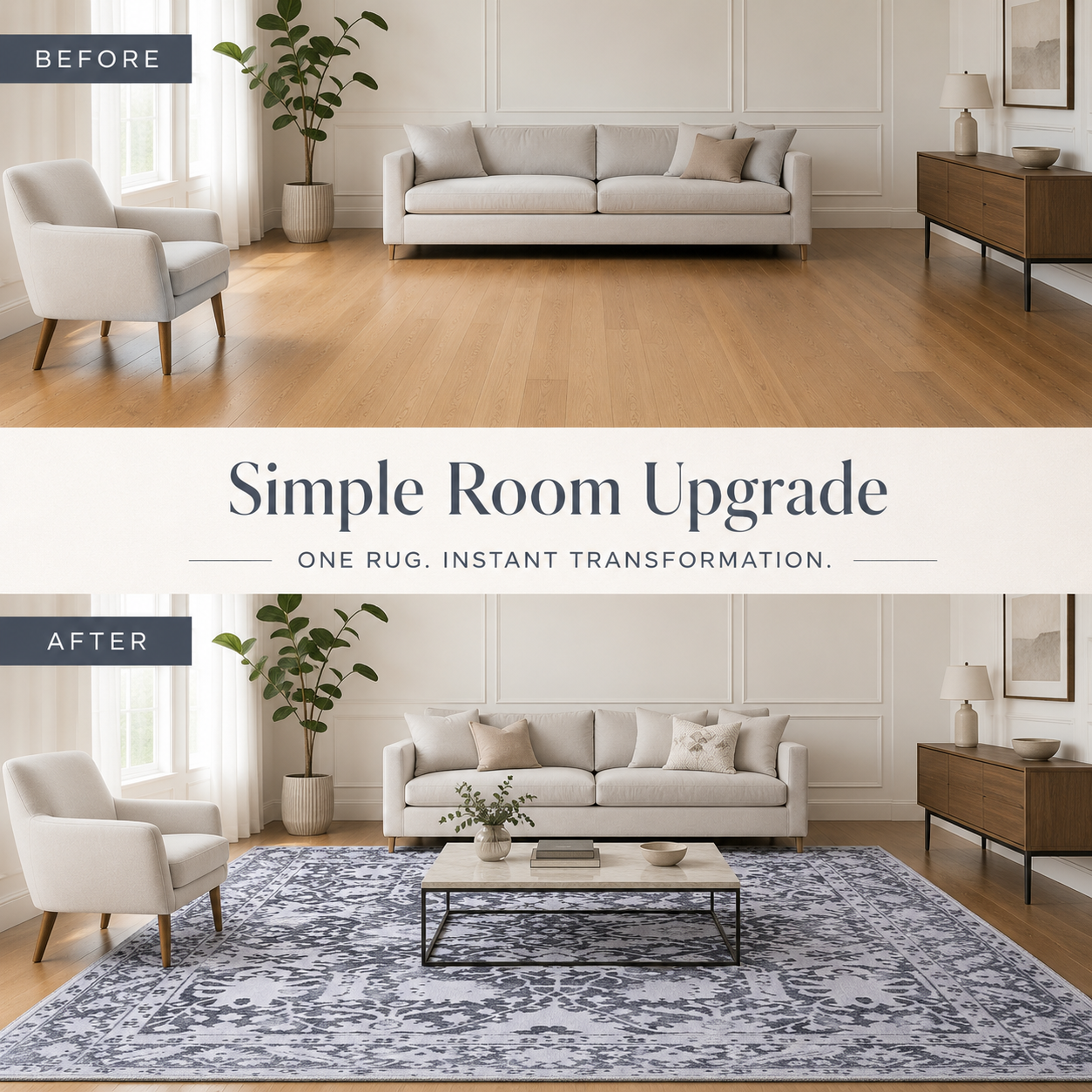 Washable Modern Rug  Grey Abstract