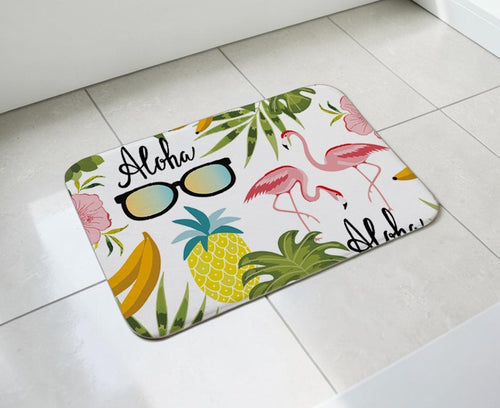 Aloha Flamingo Non-Slip Doormat – 40 × 60cm