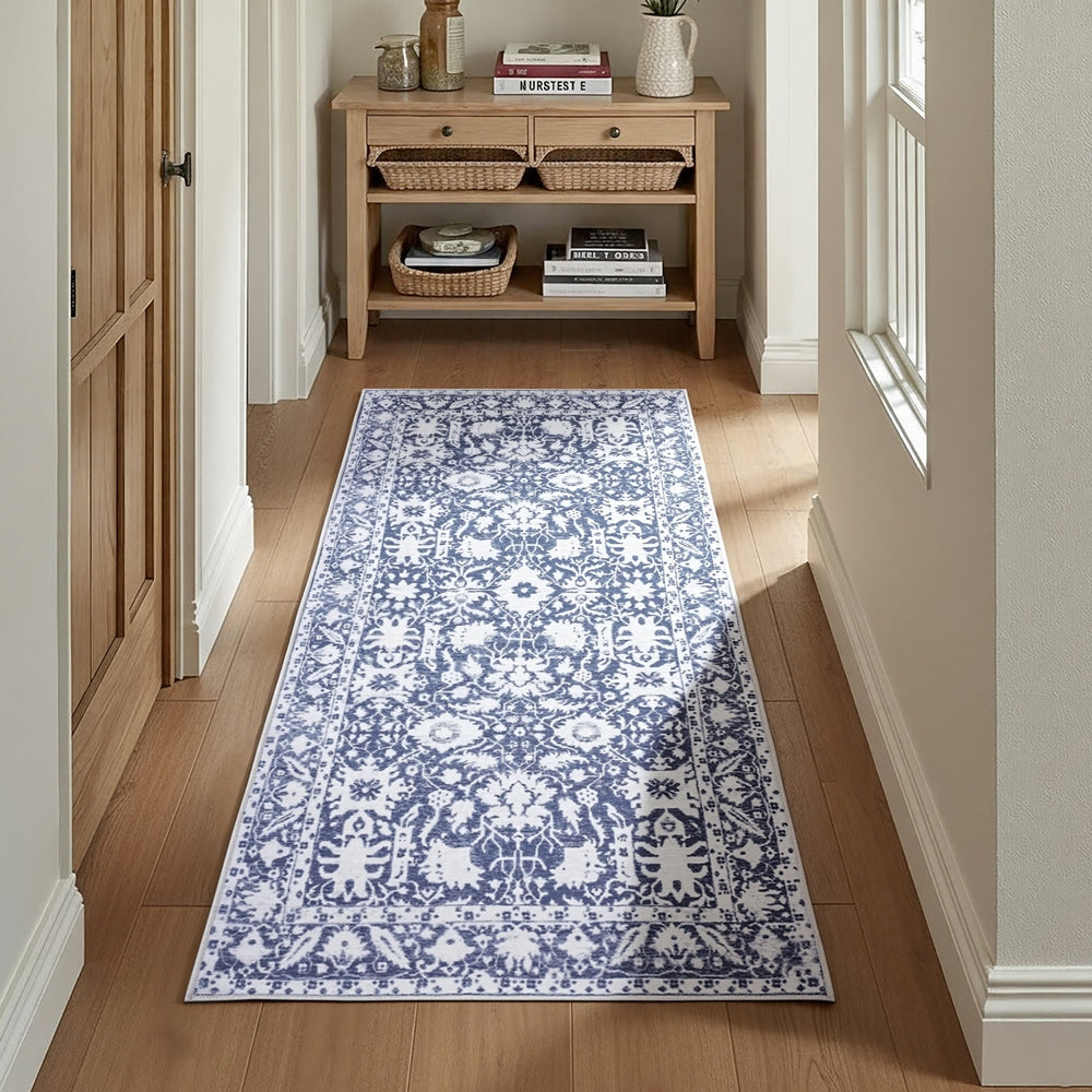 Vintage Floral Hallway Runner – 80 × 180cm