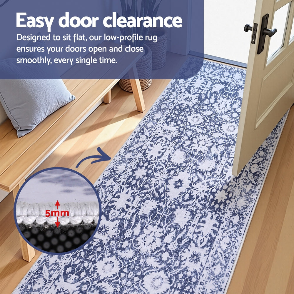 Vintage Floral Hallway Runner – 80 × 180cm