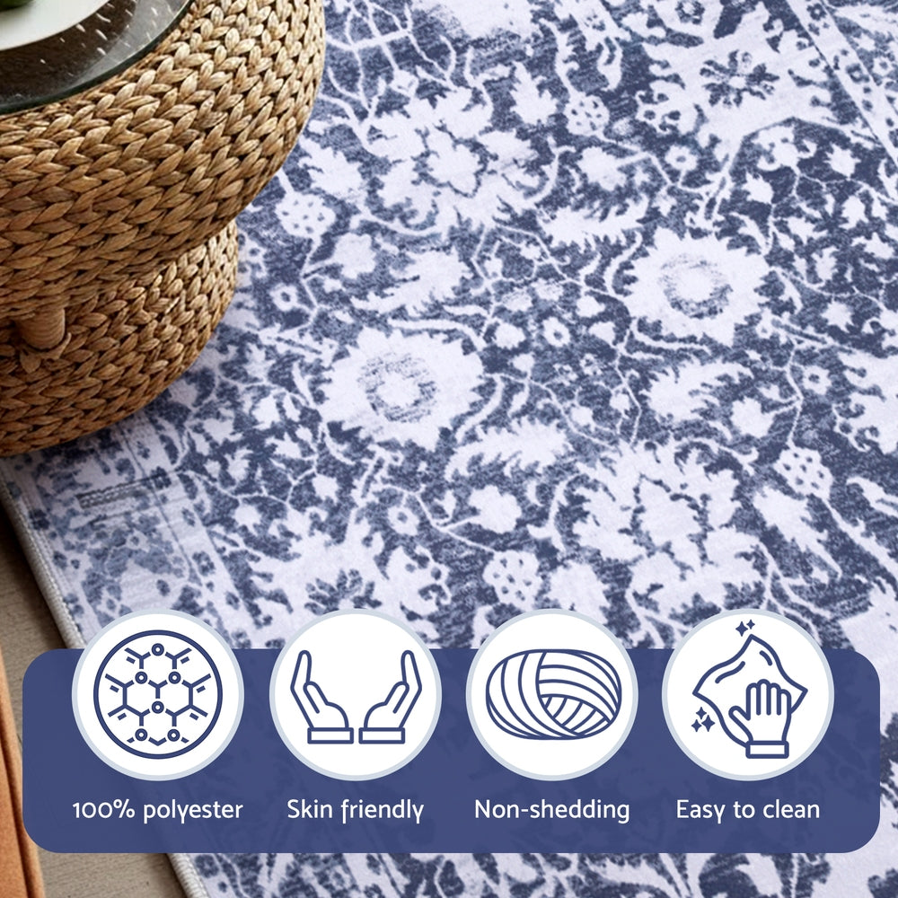 Vintage Floral Hallway Runner – 80 × 180cm