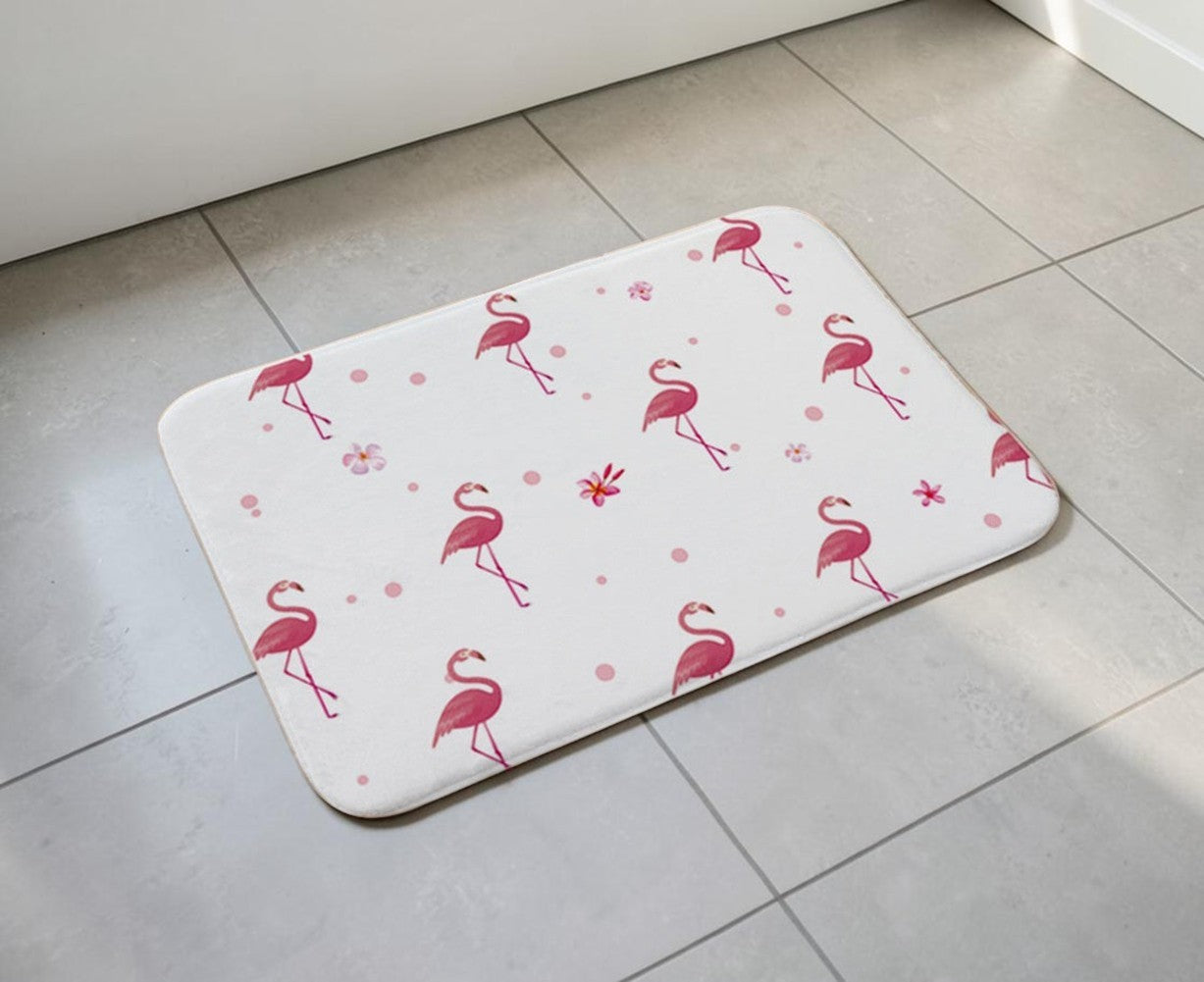 Mini Flamingo Pattern Non-Slip Doormat – 40 × 60cm