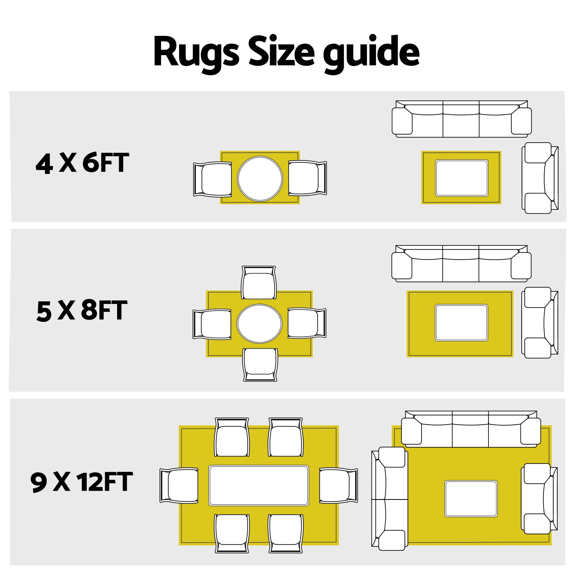 Reversible Outdoor Rug — Light Blue Geometric, 274 x 366cm