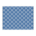 Reversible Outdoor Rug — Blue Moroccan Trellis, 274 x 366cm