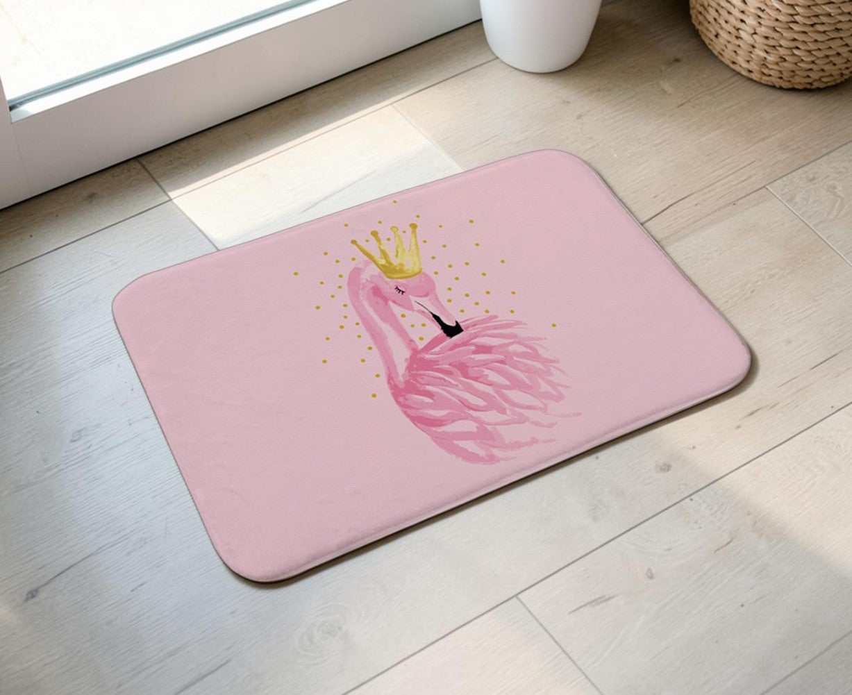 Pink Flamingo Non-Slip Doormat – 40 × 60cm
