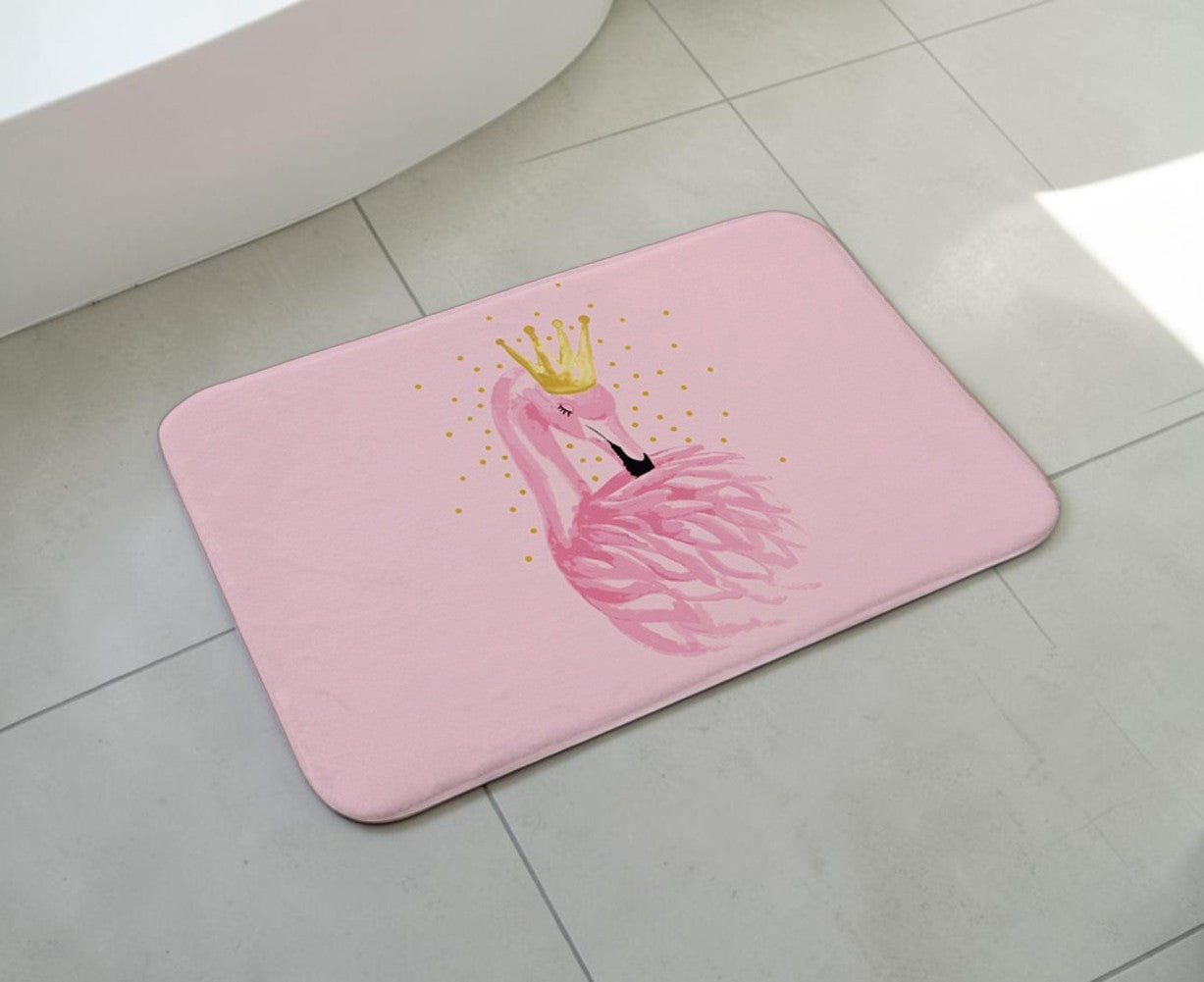 Pink Flamingo Non-Slip Doormat – 40 × 60cm