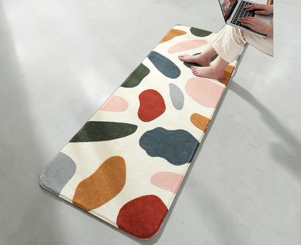 Terrazzo Abstract Anti-Slip Runner – 60 × 160cm