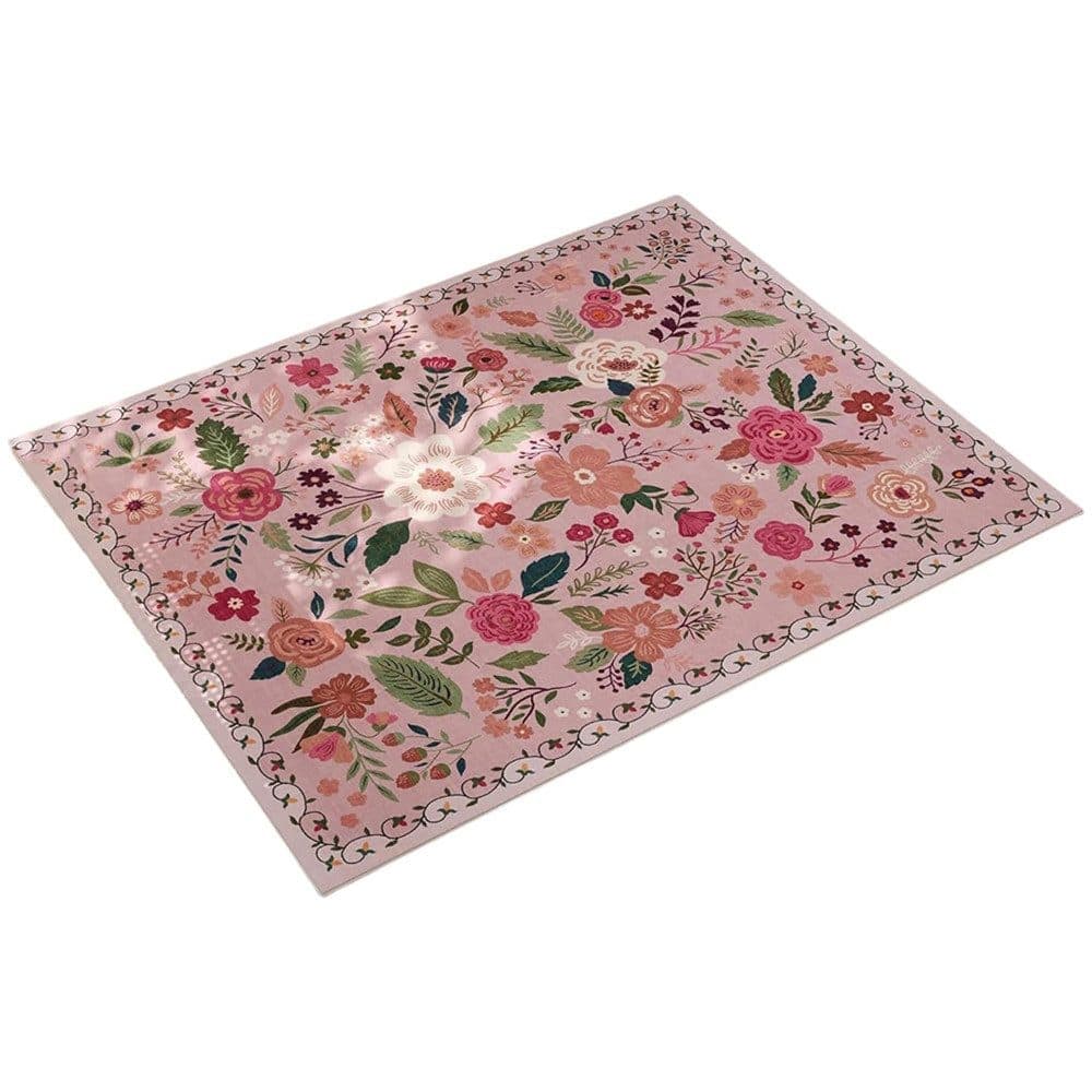 Pink Bohemian Floral Non-Slip Doormat – 60 × 90cm