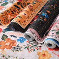 Orange Bohemian Floral Non-Slip Doormat – 50 × 80cm