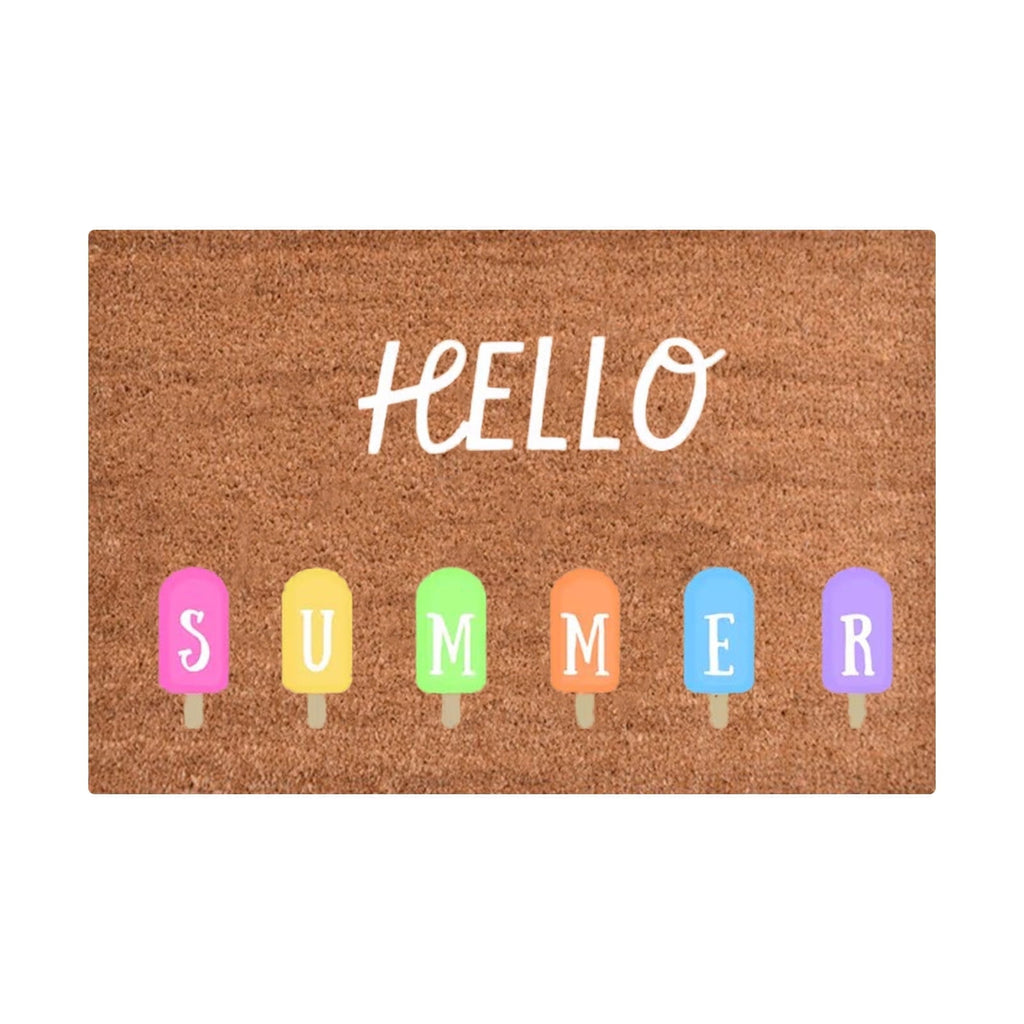 Hello Summer Popsicle Non-Slip Doormat – 40 × 60cm