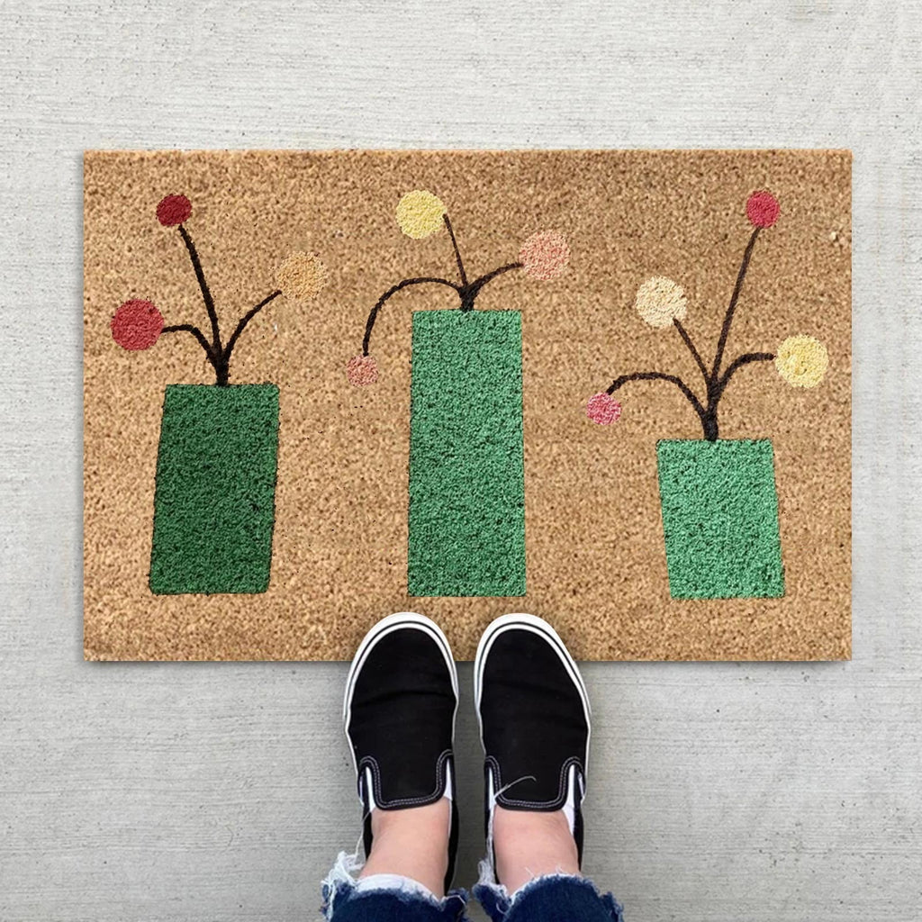 Spring Watering Cans Non-Slip Doormat – 40 × 60cm