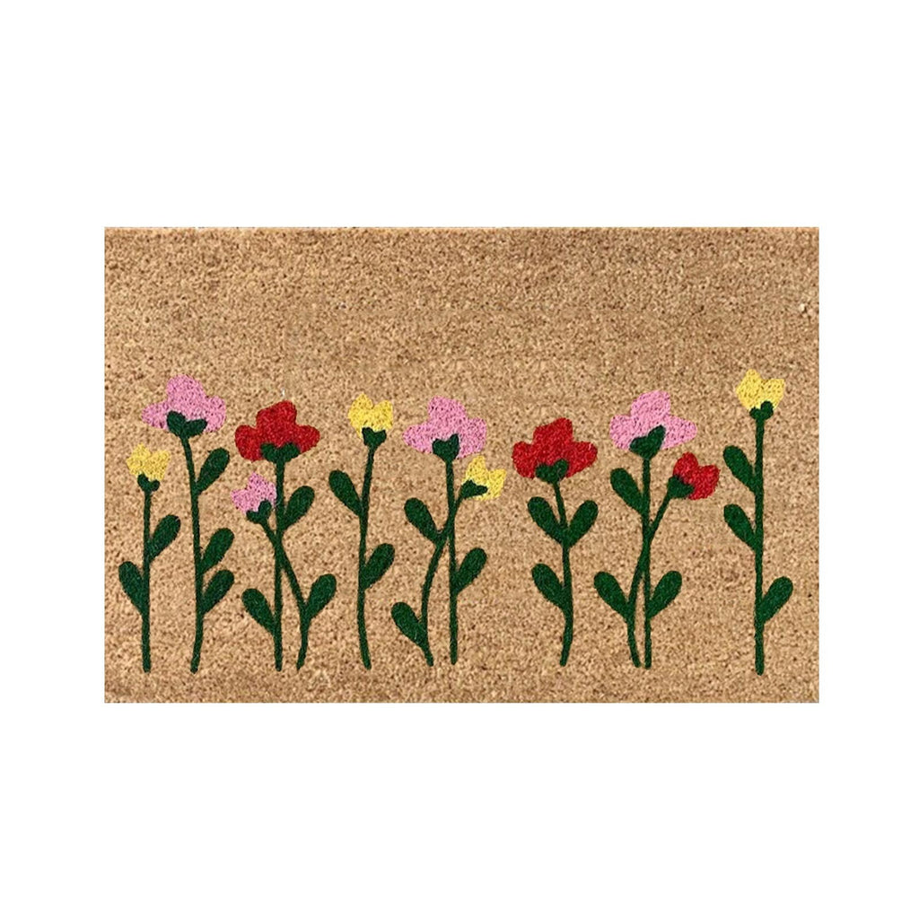 Wildflower Stems Non-Slip Doormat – 40 × 60cm