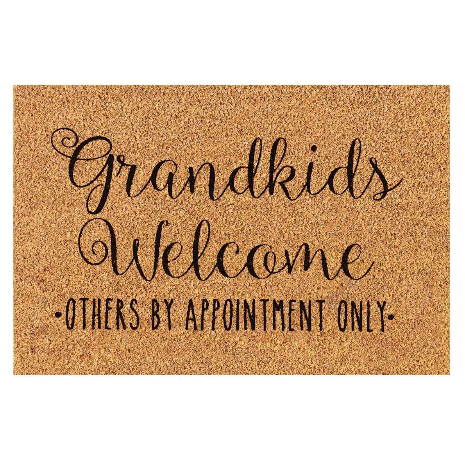 Grandkids Welcome Non-Slip Doormat – 40 × 60cm