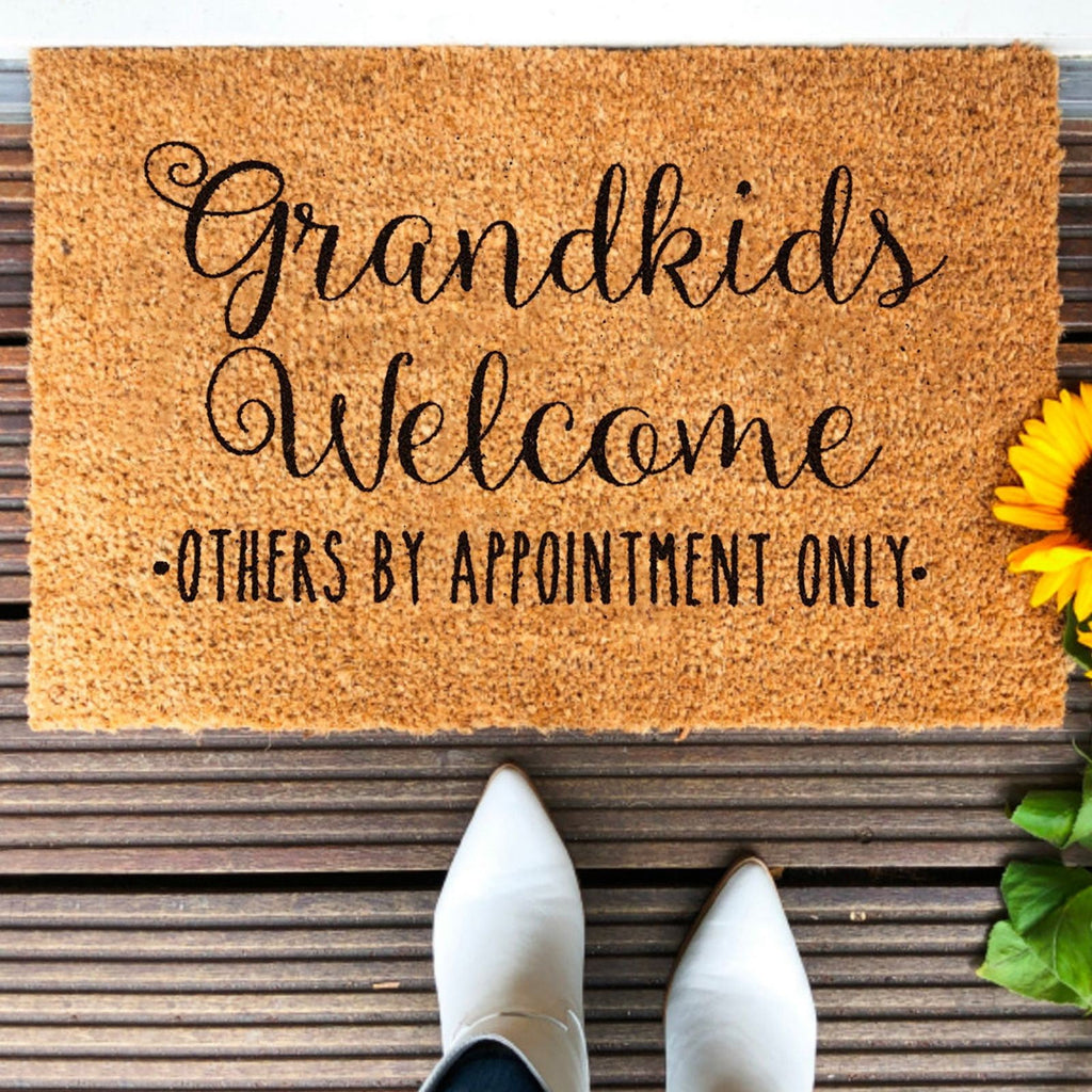 Grandkids Welcome Non-Slip Doormat – 40 × 60cm
