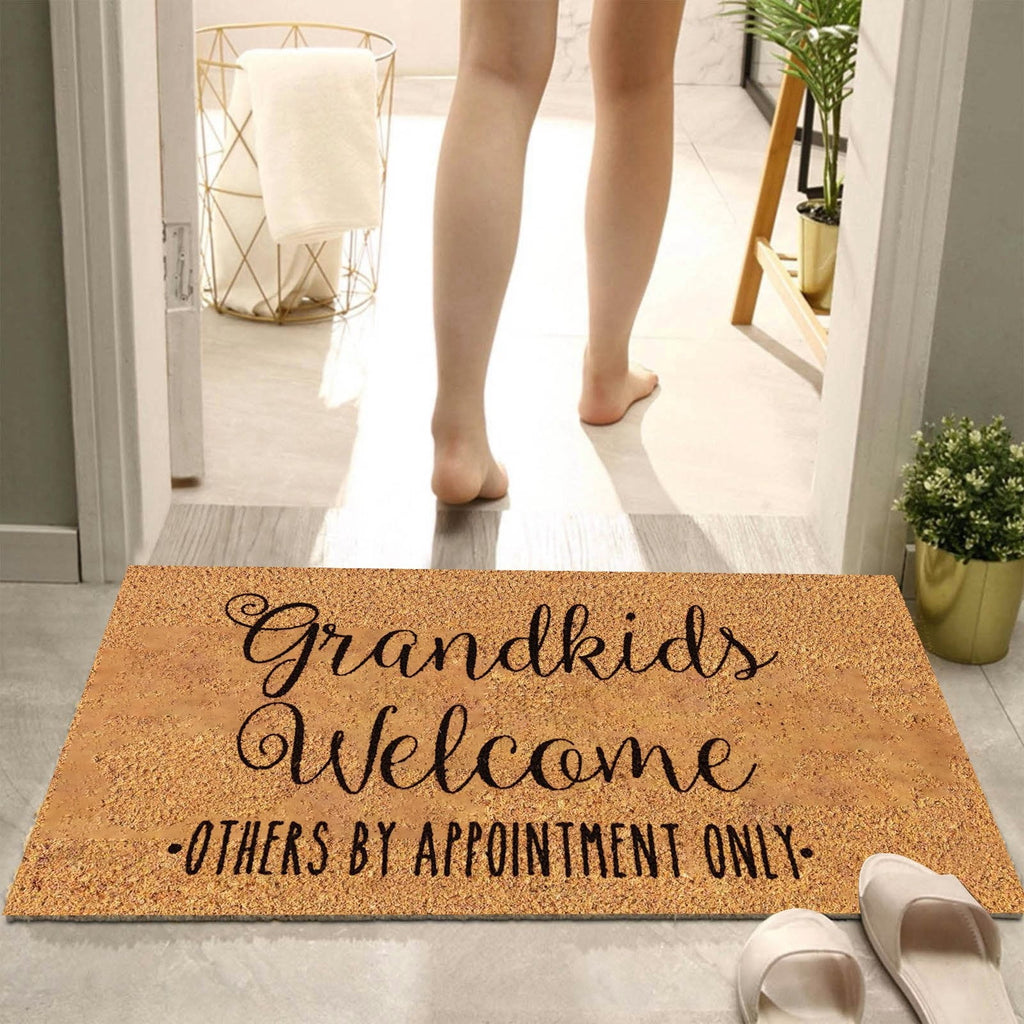 Grandkids Welcome Non-Slip Doormat – 40 × 60cm
