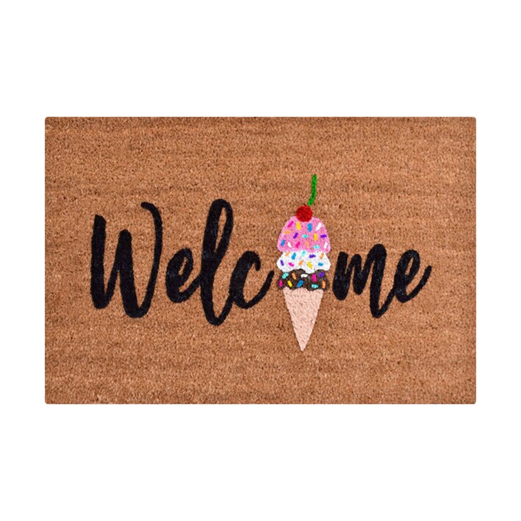 Welcome Ice Cream Non-Slip Doormat – 40 × 60cm