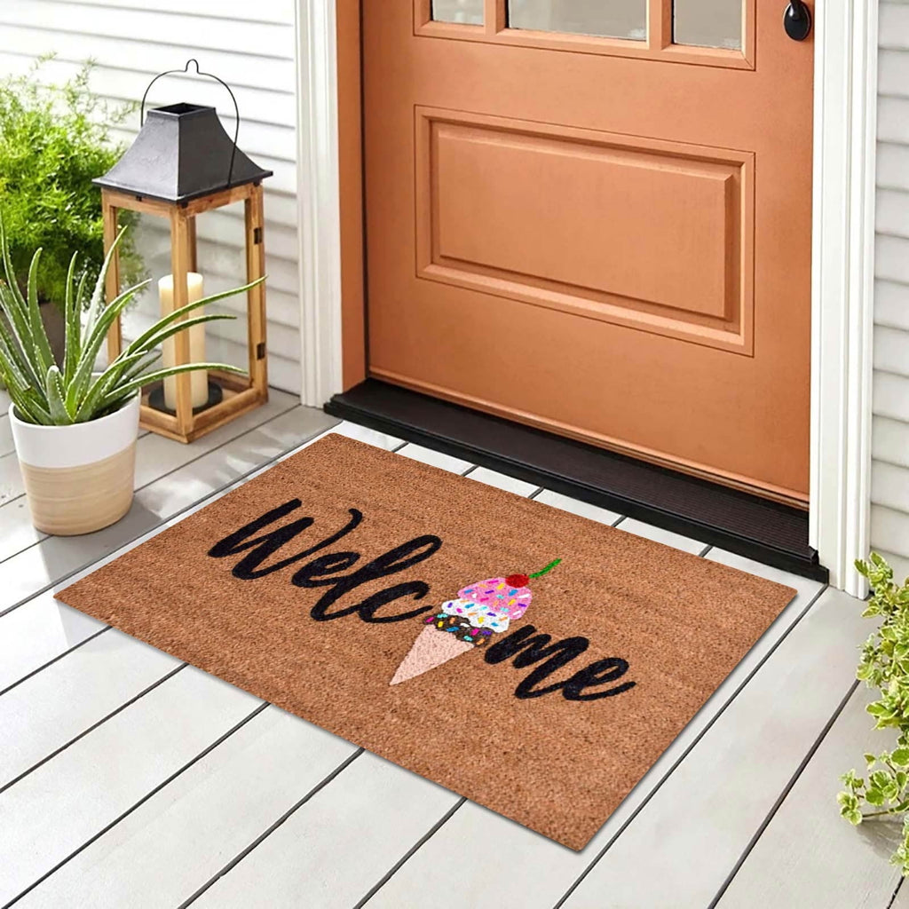 Welcome Ice Cream Non-Slip Doormat – 40 × 60cm