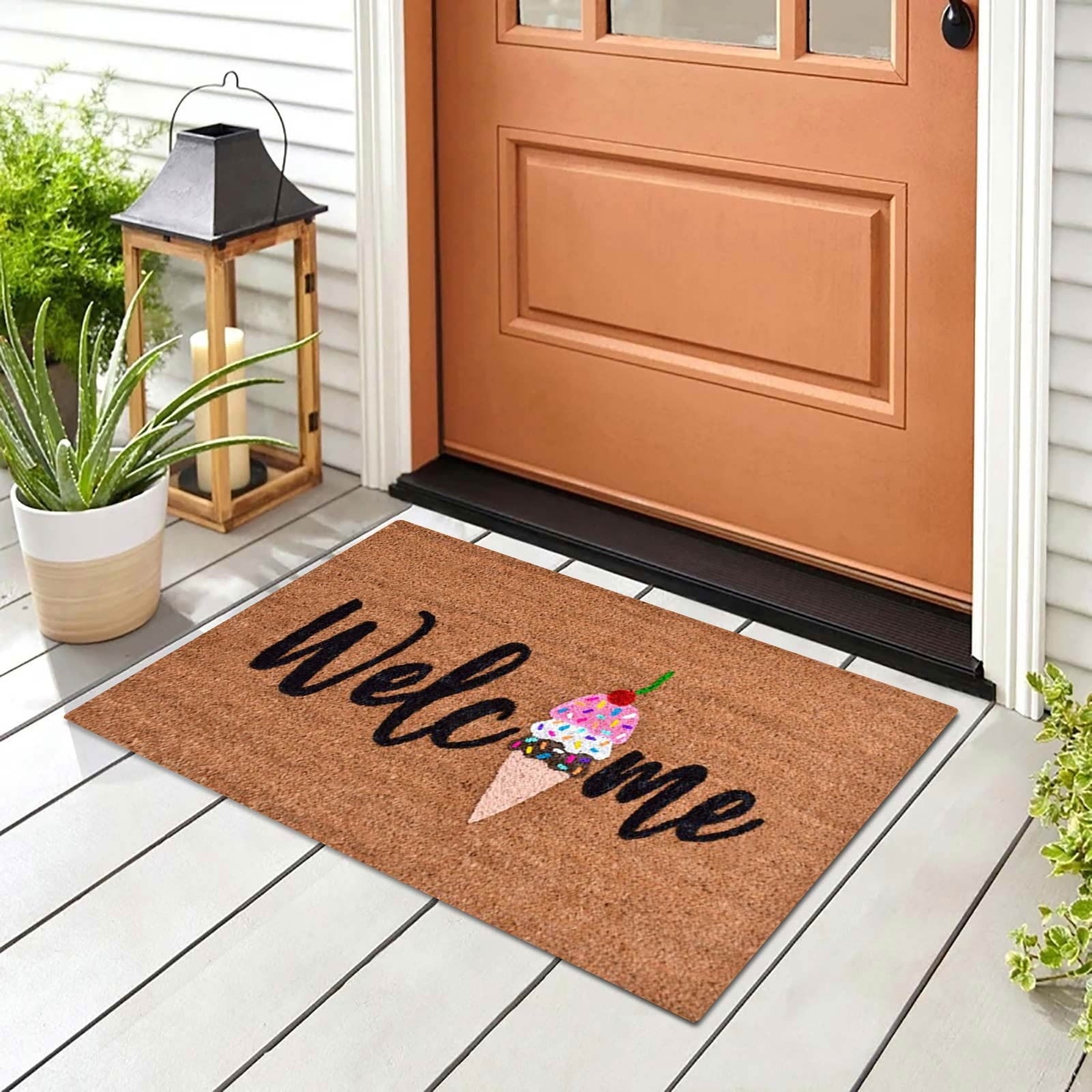Welcome Ice Cream Non-Slip Doormat – 40 × 60cm