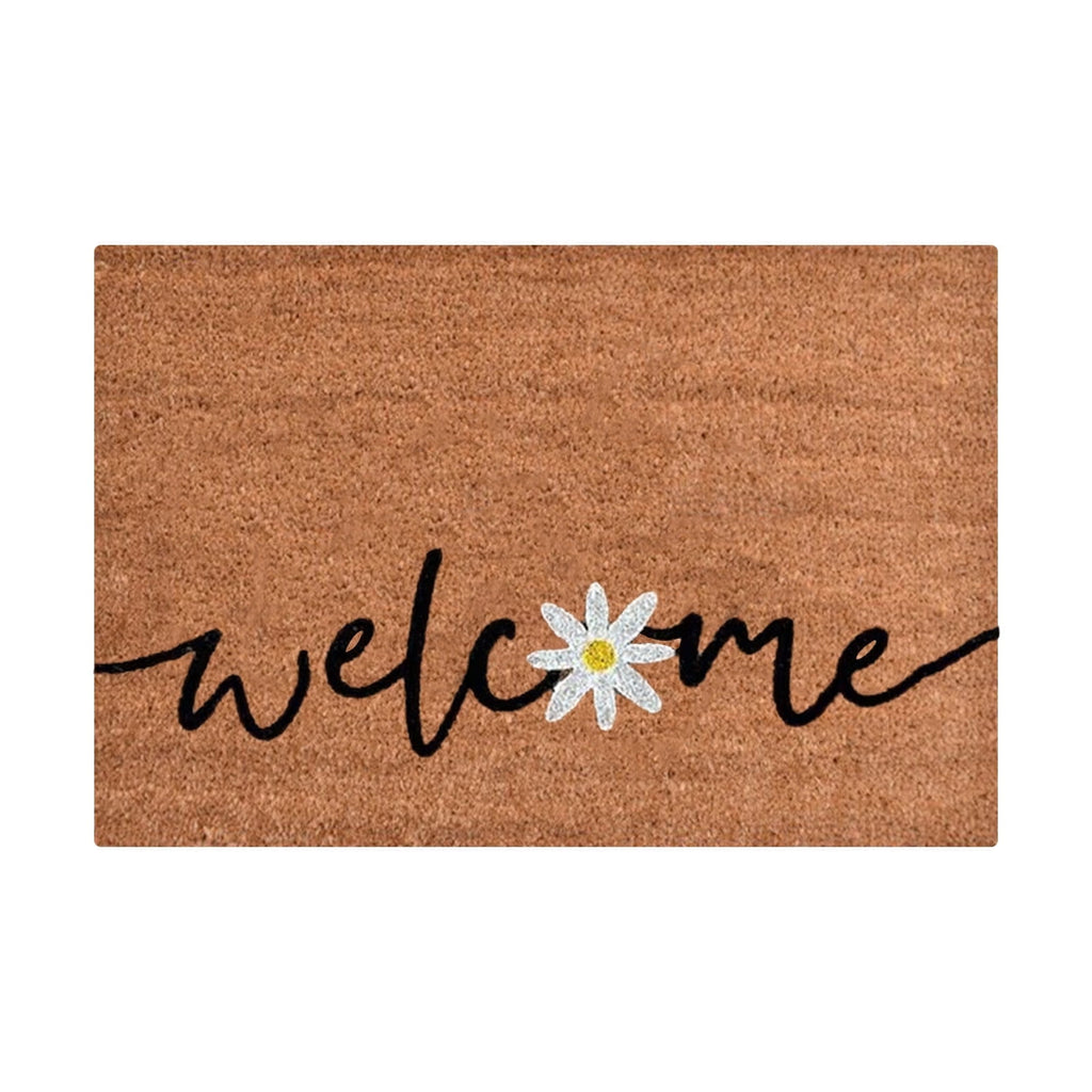 Welcome Flower Non-Slip Doormat – 40 × 60cm