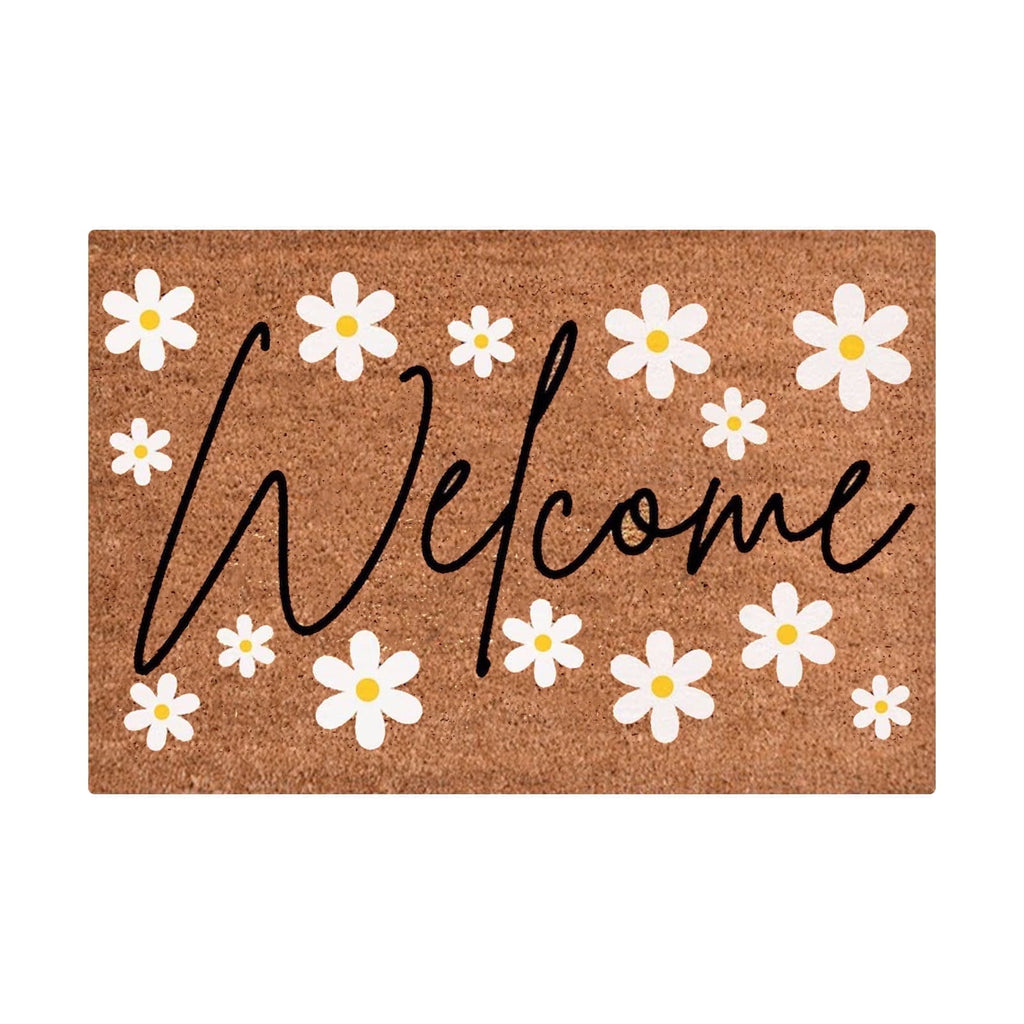 Daisy Welcome Non-Slip Doormat – 40 × 60cm