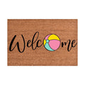 Welcome Beach Ball Non-Slip Doormat – 40 × 60cm