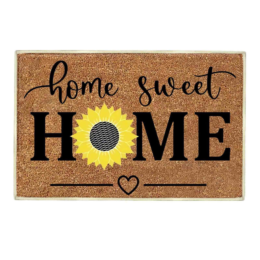 Home Sweet Home Green Non-Slip Doormat – 40 × 60cm