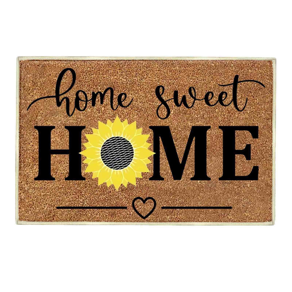 Home Sweet Home Green Non-Slip Doormat – 40 × 60cm