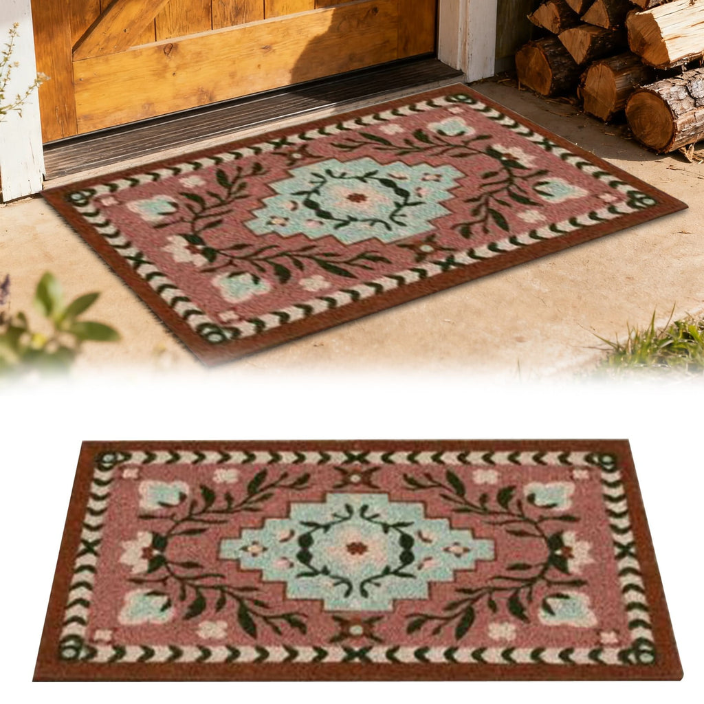 Persian Medallion Non-Slip Doormat – 60 × 40cm