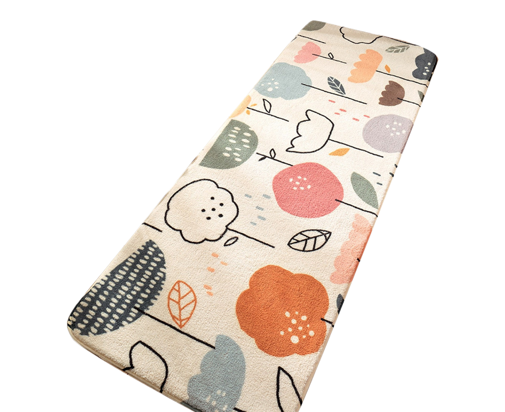 Scandi Floral Print Anti-Slip Runner – 60 × 160cm