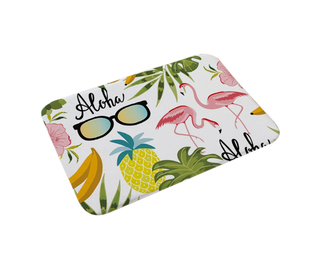 Aloha Flamingo Non-Slip Doormat – 40 × 60cm