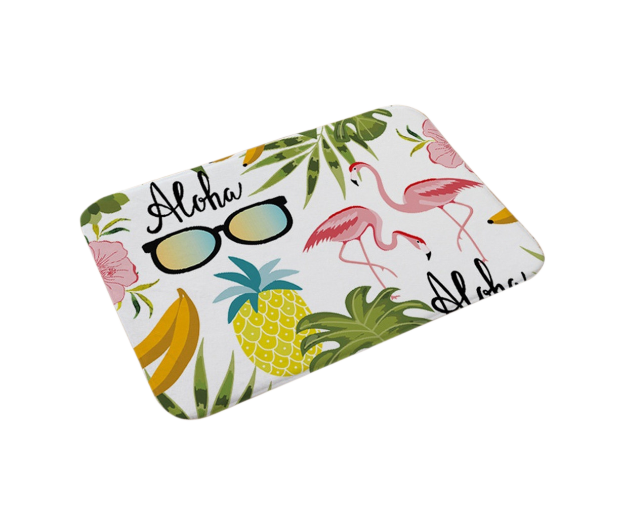 Aloha Flamingo Non-Slip Doormat – 40 × 60cm