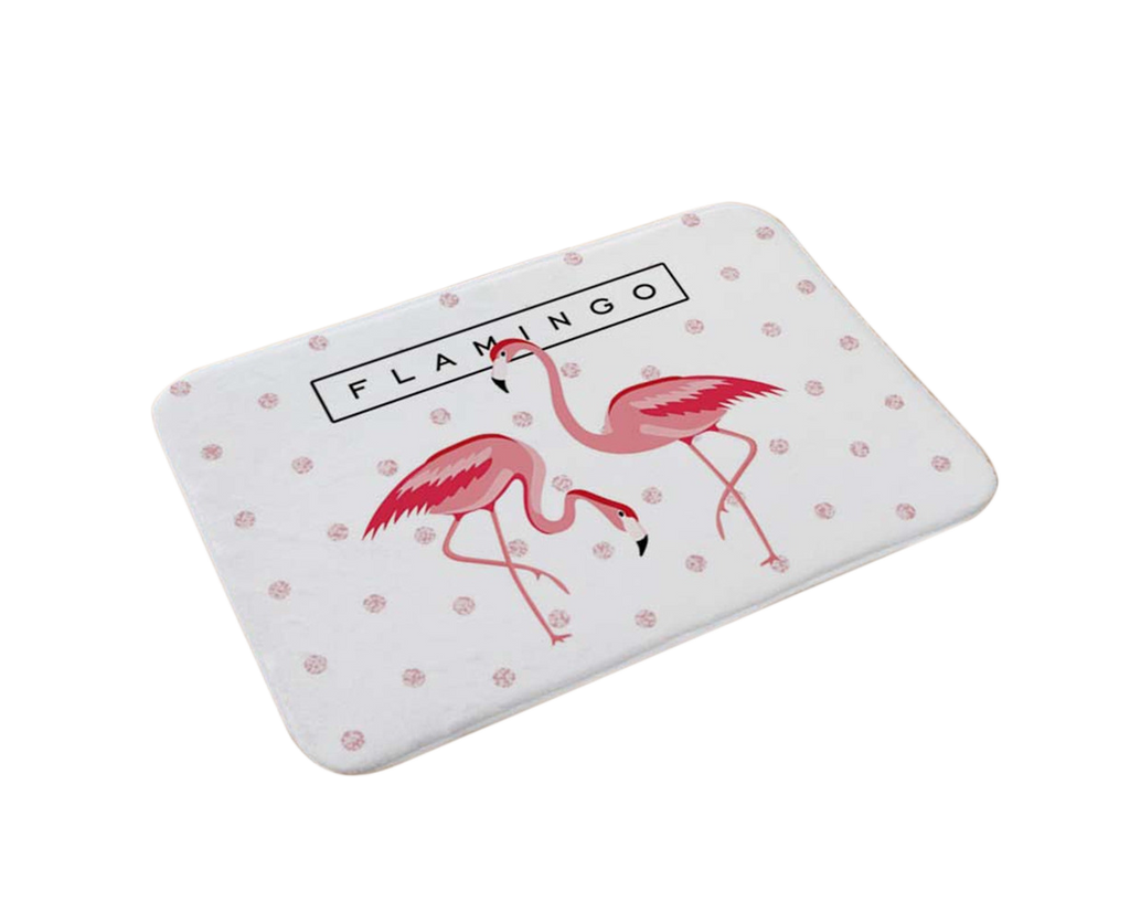 Flamingo Dot Pattern Non-Slip Doormat – 40 × 60cm