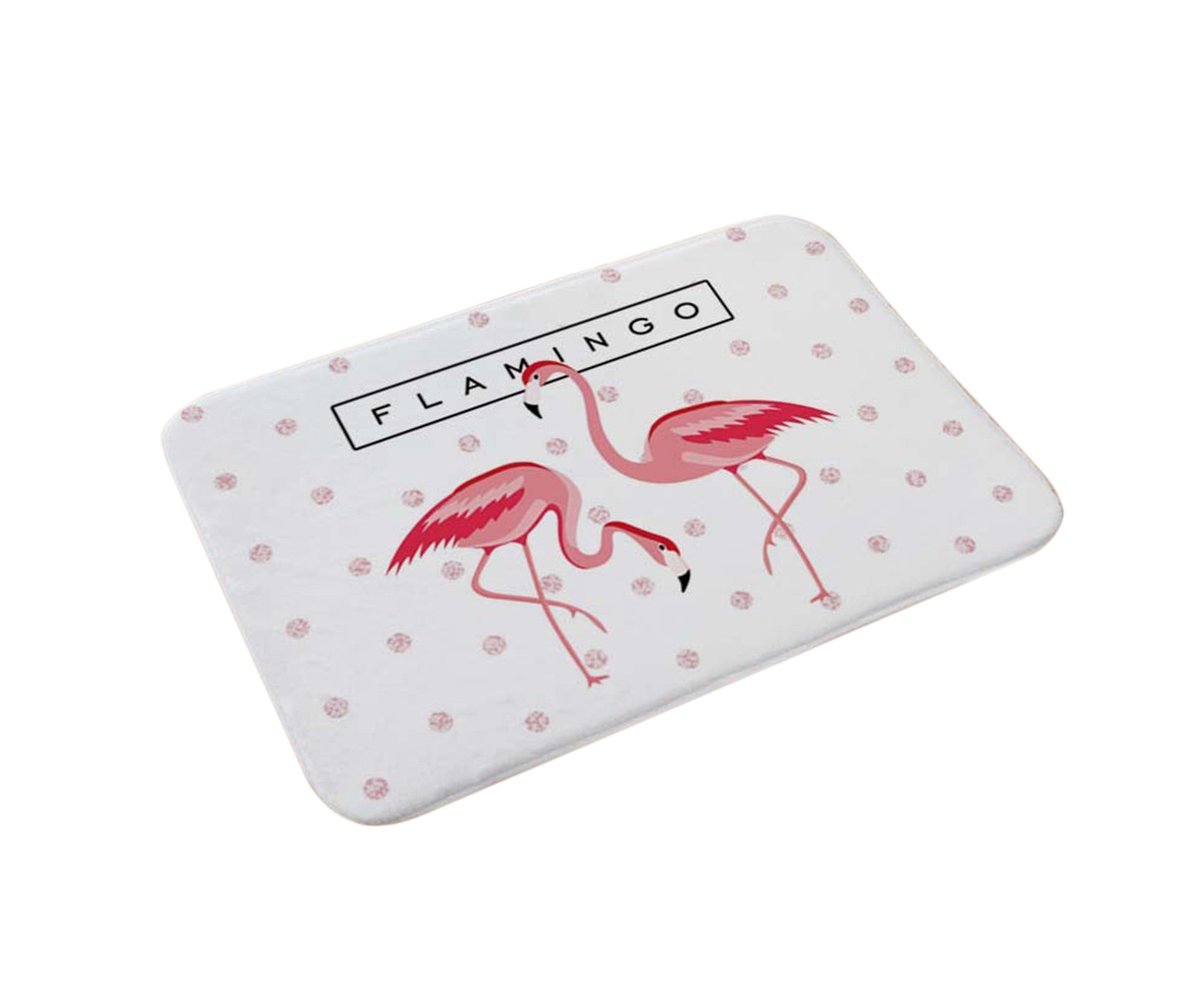 Flamingo Dot Pattern Non-Slip Doormat – 40 × 60cm