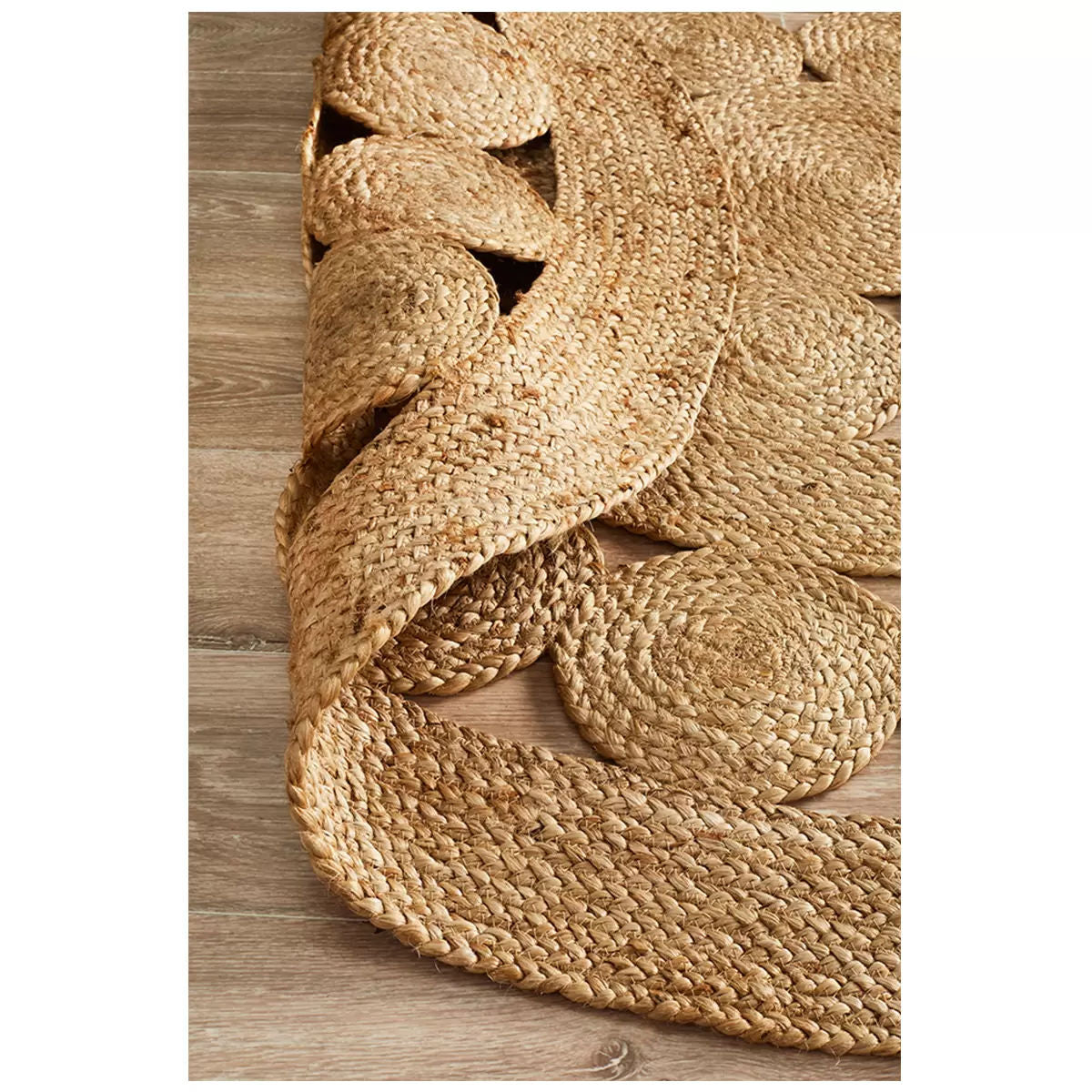 Atrium Natural Jute Round Rug – 200 × 200cm