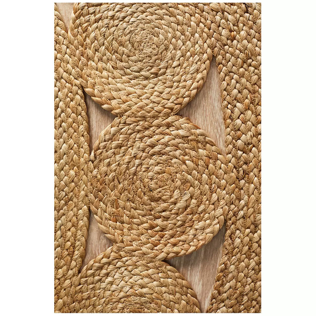 Atrium Natural Jute Round Rug – 200 × 200cm