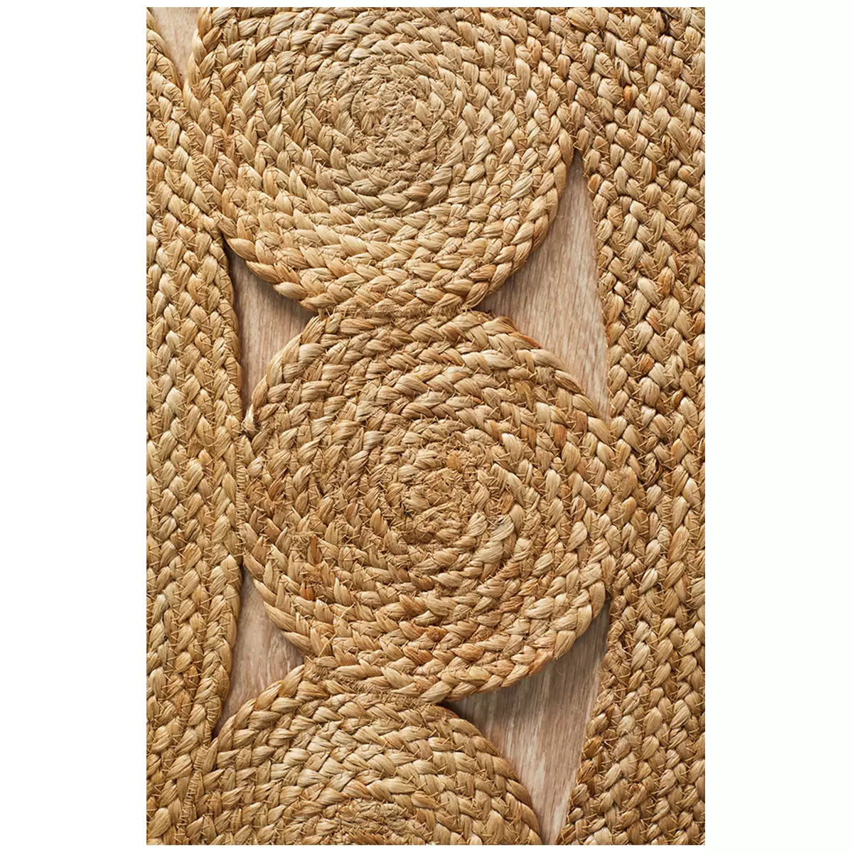 Atrium Natural Jute Round Rug – 200 × 200cm