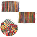 Multicolour Bohemian Chindi Rug – Handmade Cotton, 60 × 90cm (Set of 2)