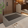 Brown Geometric Non-Slip Outdoor Doormat – 50 × 80cm
