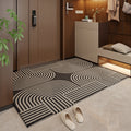 Brown Geometric Arch Non-Slip Outdoor Doormat – 50 × 80cm
